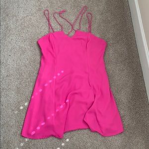 HOT PINK 100% Polyester dress